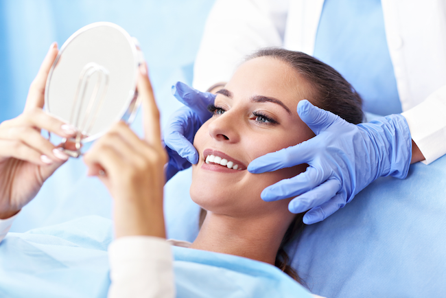 Crown lengthening smile consultation at The Center for Esthetic Dentistry in Grants Pass, OR